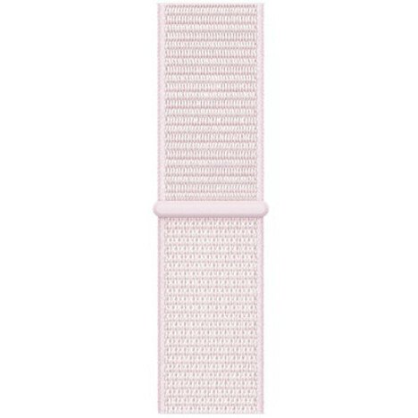 Curea iUni compatibila cu Apple Watch 1/2/3/4/5/6/7, 44mm, Nylon Sport, Woven Strap, Soft Pink